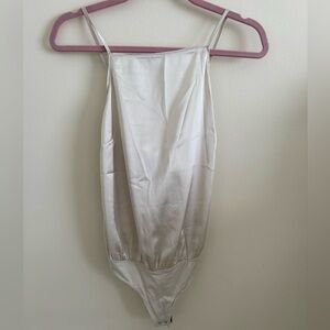 NWT ABERCROMBIE SILK BODYSUIT WITH OPEN BACK